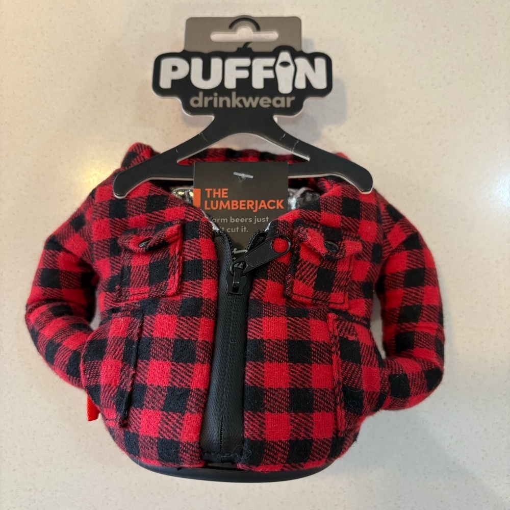 Puffin Drink Coozie Lumberjack Drinkwear